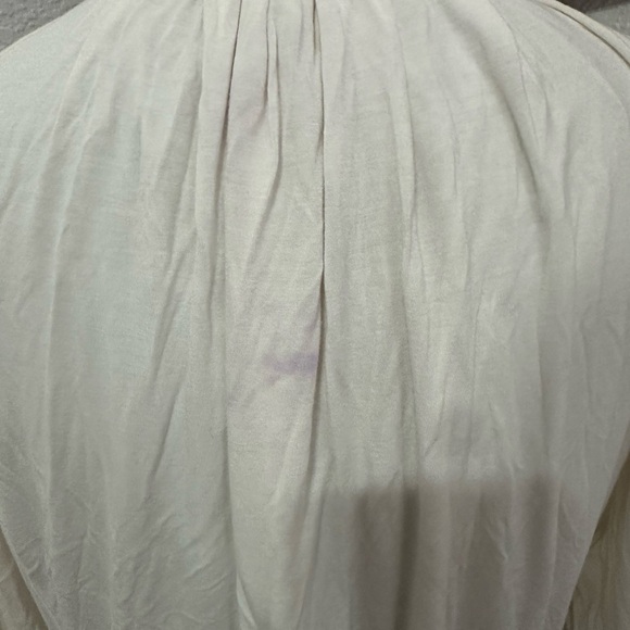 Anthropologie Tiny Embroidered Belted Ivory Shirt Dress -
size Medium - Picture 10 of 10